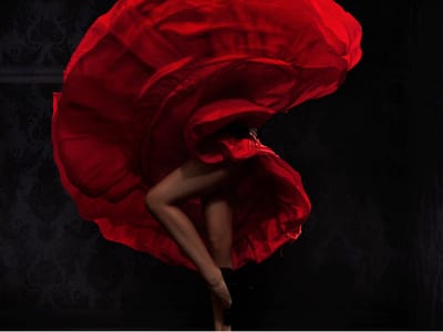 Fotobehang - Flamenco danseres.