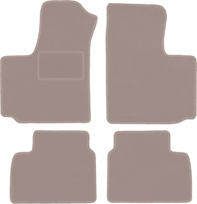 Beige veloursmatten voor: FIAt Doblo I combivan (2000-2009)
