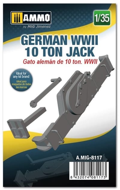 AMMO by Mig Jimenez Modelbouwpakket - AMMO MIG 8117 GERMAN WWII 10 TON JACK Resin onderdeel - 1:35 - Modelbouw