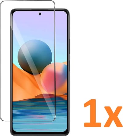 Screenprotector Glas - Tempered Glass Screen Protector Geschikt voor: Xiaomi Redmi Note 10 Pro - 1x