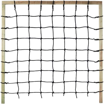 B-Play Klimnet 200cm x 200cm PP Touw zwart
