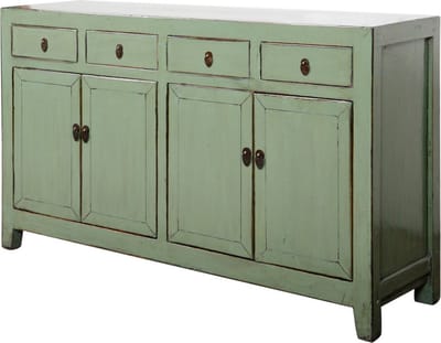 Fine Asianliving Antieke Chinese Dressoir Mint High Gloss B153xD40xH92cm Chinese Meubels Oosterse Kast