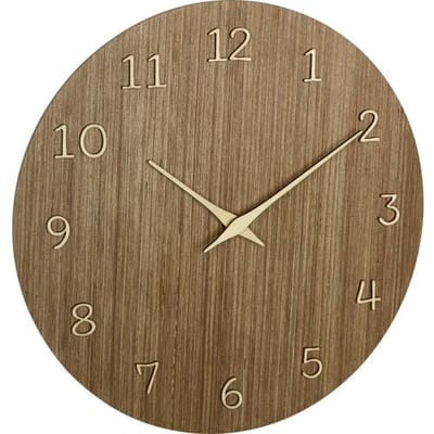 TFA Dostmann 60.3072.23 Wandklok Kwarts 29.8 cm x 4.1 cm x 29.8 cm Hout (donker)