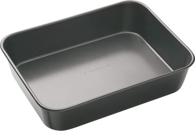 Masterclass, Diepe Grote Braadpan Met Antiaanbaklaag, Carbon Steel, Grijs, 39 X 28 cm (15,5 X 11 Inch)