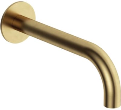 Hotbath Cobber Cobber 70 Baduitl - 225 mm - Living Colours Vormen een Poetsbaar Patina - Geborsteld Messing PVD