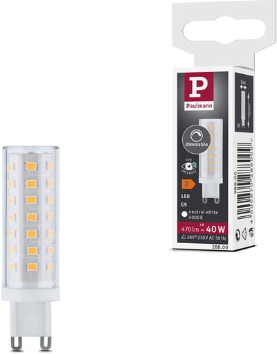 Standaard 230 V LED stiftfitting G9 Set van 1 470lm 5W 4000K dimbaar Helder