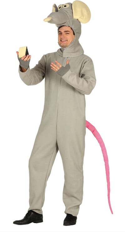 Fiestas Guirca - Jumpsuit Rat - maat M (50-52) - Carnavalskleding - Carnaval - carnavalskleding 2027 - Carnaval kostuum