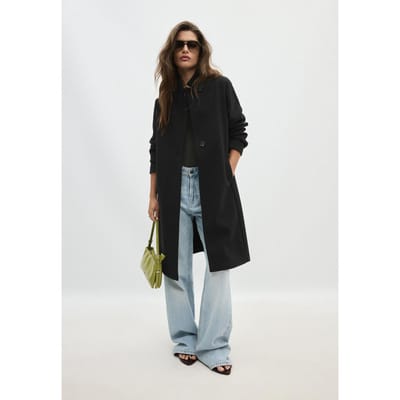 Stradivarius Basic jas met zachte touch  Zwart XS