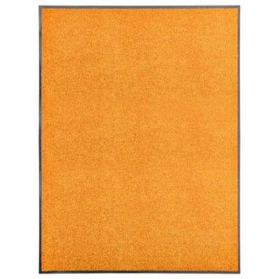 vidaXL - Deurmat - wasbaar - 90x120 - cm - oranje