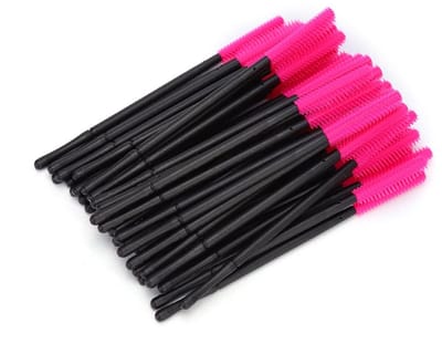 Dailygoods- Wimperborstels 50 Stuks - Siliconen Make-upborstel - Wegwerp Applicator - Beauty Tool - Handzaam en Veilig - Diverse Kleuren