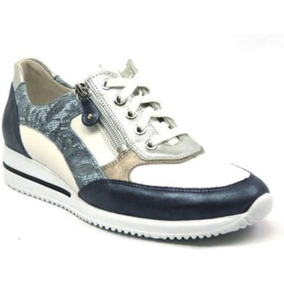 Dames Veterschoenen Waldlaufer Himona Jeans Snow Stein Jeansblauw - Maat 5