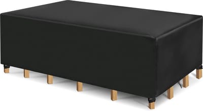 Afdekking voor tuinmeubelen, 600D Oxford afdekzeil, tuinmeubelen, beschermhoes tuinmeubelen, waterdicht, stofdicht, anti-UV (315 x 160 x 74 cm, 600D)