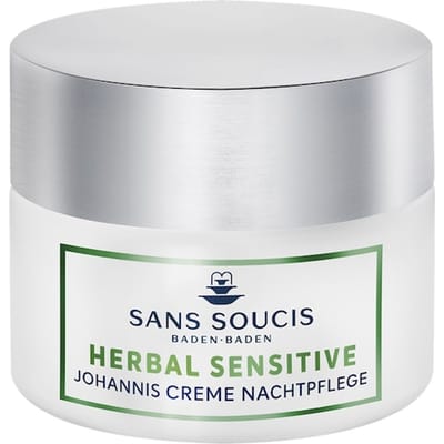 Sans Soucis Herbal Sensitive Sint-janscrème nachtverzorging Nachtcrème Dames 50 ml