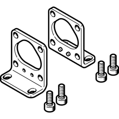 Festo Voetbevestiging Bouwgrootte 18 - 158472 - P2GE8
