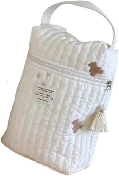Luiertas Organizer - Opbergtas Baby - Baby Spullen Meenemen - Lichtgewicht Compact - 36x28x8cm - Beer