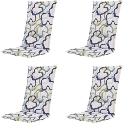 Madison kussen hoge rug blaze - 123x50x5cm set van 4