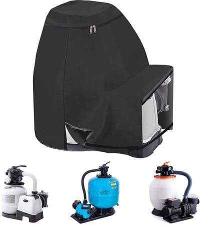Dailygoody - Afdekhoes zwembadpomp - Duurzame bescherming - 35-40 cm - Weerbestendige afdekking - Geschikt voor zandfilterinstallatie - Bescherm je zw