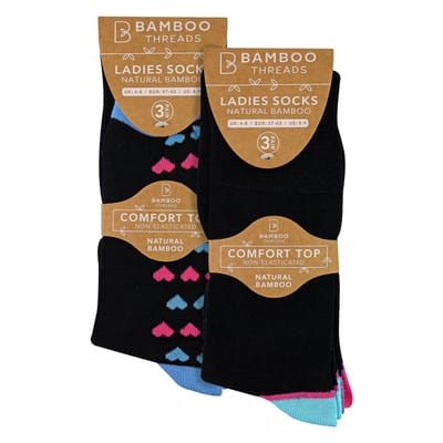 6-Pack Dames Bamboe Non-Elastische Sokken Zacht Ademend Comfort Voor Elke Dag