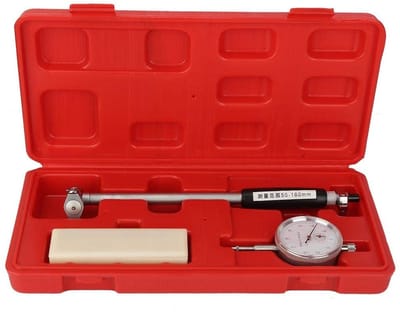 Dailygoods- Boren - Meetinstrument 50-160mm - Precisie - Binnen Diameter - Metaal - Inclusief Accessoires - Boormeter