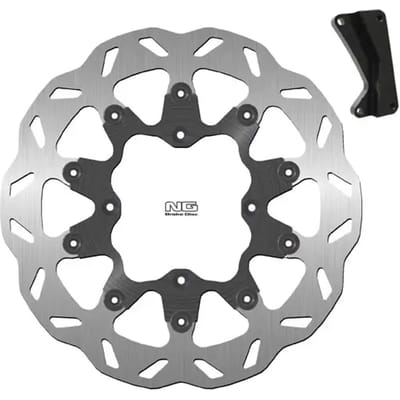 Vlotterende motorremschijfset en steuntje NG Brake Disc Wave 732XK13