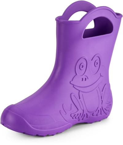Ladeheid LA-CA-FrogWomen Dames Regenlaarzen - Rubber Laarzen - EVA - Kikker - Lilla - 38/39