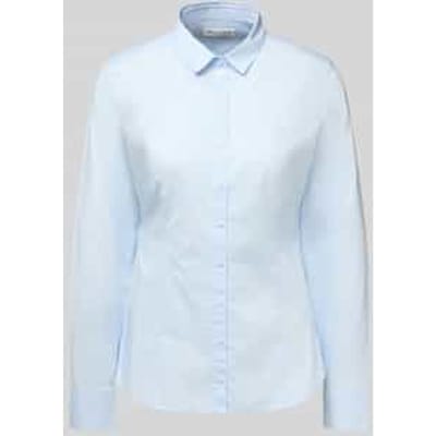 Overhemdblouse van katoenmix