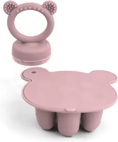 KimDo - Fruitspeen - Roze- sabbel speen - baby speen - Ijs mal - fruit - bijtring - Fruitspeen - Grote speen - Fruit baby - BPA VRIJ - Speelgoed