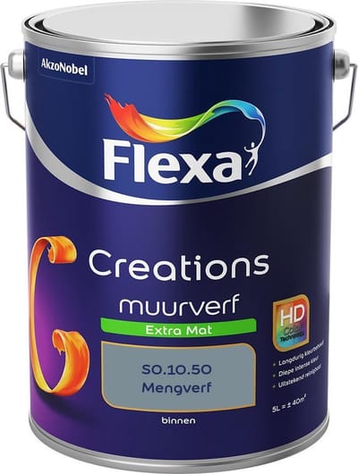 Flexa - Creations Muurverf Extra Mat - S0.10.50 - Mengverf - 5 L