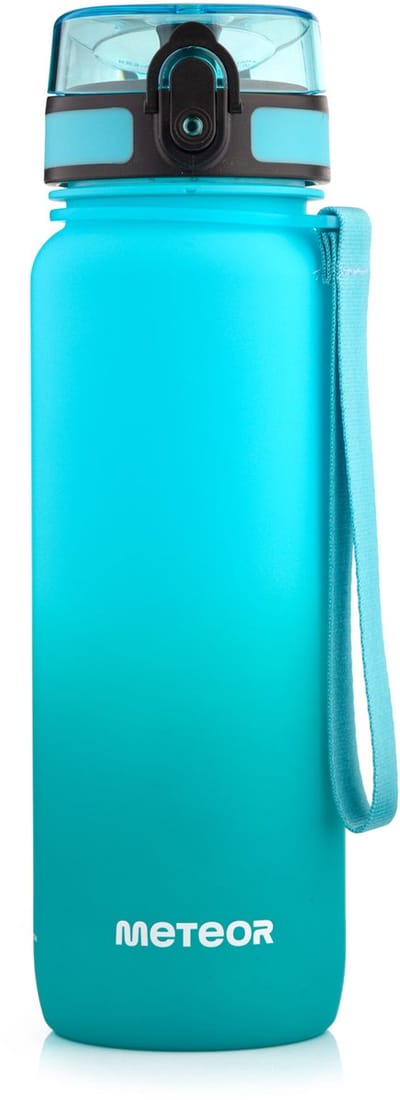 Meteor - Sportfles 800 ml - Hydratatie tijdens sportactiviteiten - Sportuitrusting - Blauw / Groen