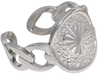 One size ring - Damesring verstelbaar - Zilverkleur- Tieners -hartje