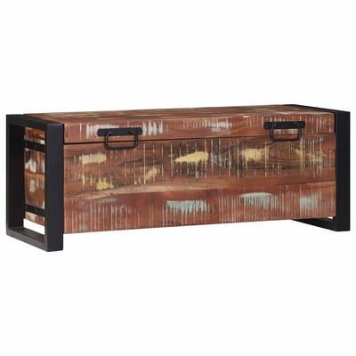 vidaXL - Opbergkisten - Multikleur - 80 - x - 30 - x - 30 - cm - Massief - gerecycled - hout
