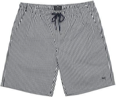 Men Plus - Heren - zwemshort seersucker elastische tailleband tot 8XL - Navy blauw - Maat XL