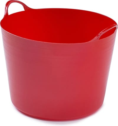 Whitefurze Flexibele emmer - 39 liter - Kunststof - Rood - 43 x 49 x 37 cm