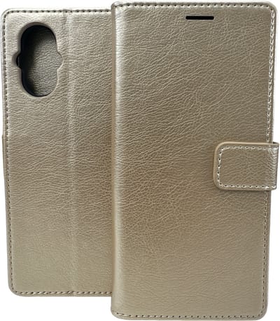 Portemonnee Book case Hoesje Geschikt voor: Oppo Reno 8 Lite - Goud