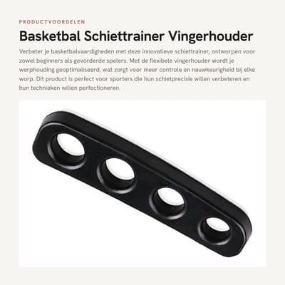 Dailygoods- Basketbal Schiettrainer Verbeterde Schietprecisie - Flexibele Vingerhouder - Handtrainer - Sportschool - Natuurlijke Bewegingsvrijheid - Optimale Controle