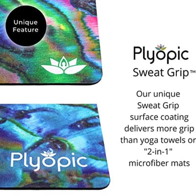All-in-One Yoga Mat voor Zweet-Grip en Fitness | Milieuvriendelijk Natuurlijk Rubber | Ideaal voor Yoga en Pilates