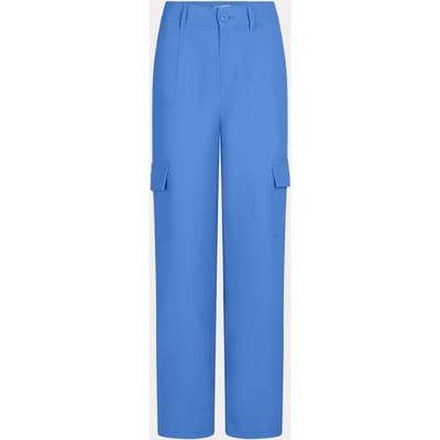 EsQualo Trousers Wide Cargo City Blue Größe: 40 | Cargohosen Outlet | Damen | Blau