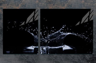 TMK ArtDeko - Snijplank - Glas - 100x52cm - Water