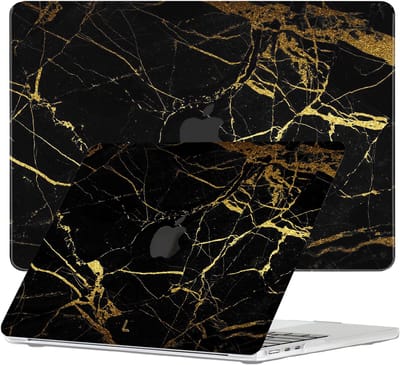 Lunso Geschikt voor MacBook Air 15 inch (2023-2026) cover hoes - case - Marble Nova