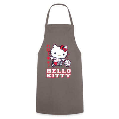 Hello Kitty Speelt Voetbal Keukenschort
