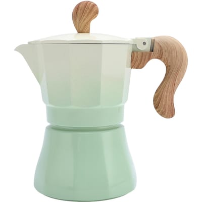150ml Espressomaker voor op het fornuis Enkelventiel Aluminium Koffiezetapparaat voor Liefhebbers Beginners Rood L(for 6.5-9kg)