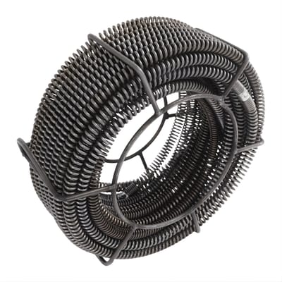 Afvoerslang – Voor toilet, aanrecht en riool – Heavy-duty 65Mn staal, 4,88 m x4 + 2,5 m x1 pijpreiniger – Gray