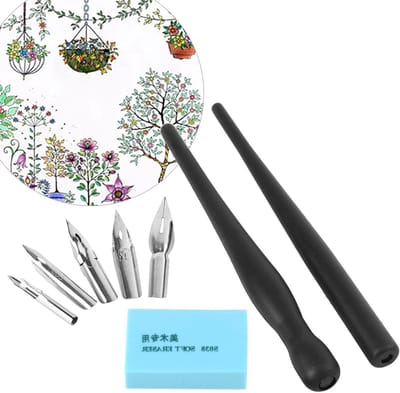 Set van 6 Manga Comic Nib Pennen voor Calligrafie, Tekenen en Mapping - Perfect voor Creatieve Projecten