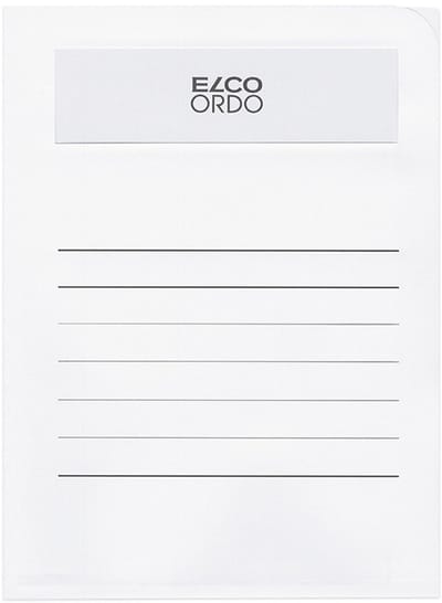 Elco Volumino L-map met venster A4 50 stuks 231 x 313 mm wit