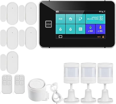 Huisalarmsysteem - Inbraaksysteem Smart Home - Beveiliging Huis - 4.3 Inch Touchscreen - Kit 1 - Wit