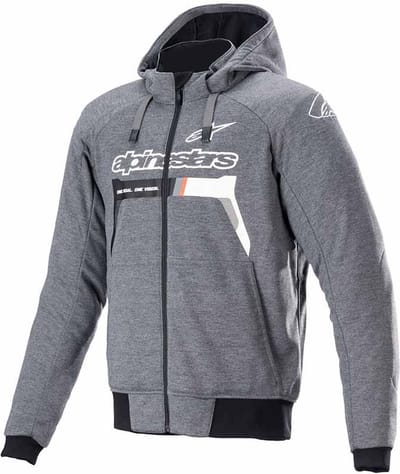 Alpinestars Chrome Ignition Hoodie Melange Donker Grijs Wit -