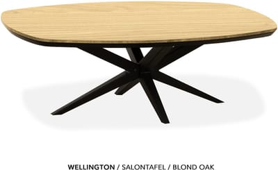Maxfurn - Ovale salontafel | Zeer krasvast met verjongde rand| Kleur: Blond oak