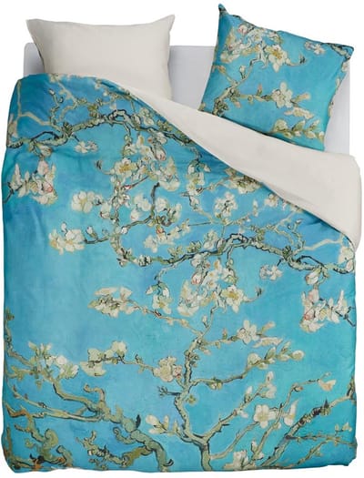 Beddinghouse x Van Gogh Museum Almond Blossom dekbedovertrek - Eenpersoons - 140x200/220 cm - Blauw