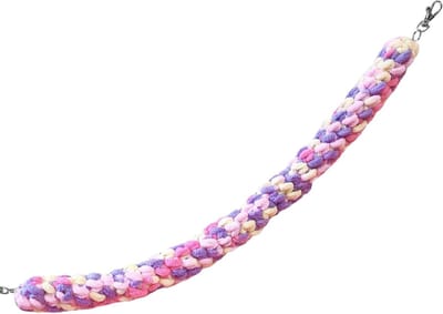 Huisdier Klimtouw - Schommel Speelgoed - Verrijking Voor Dieren - Stevig Katoenen Touw - 60 cm Lengte - Meerkleurig