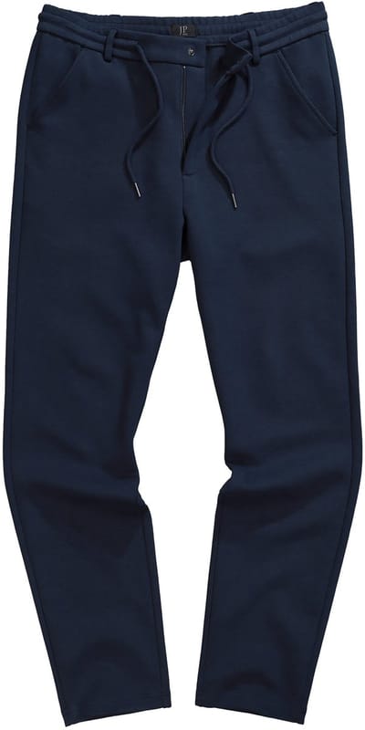 JP 1880 - Heren - Jersey broek instapbroek met tailleband chino FLEXNAMIC® - Navy blauw - Maat 3XL